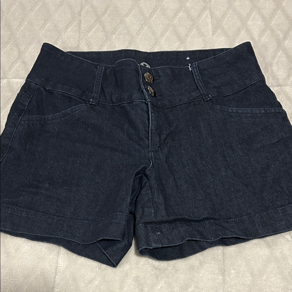 Women's Dark Wash Denim Shorts